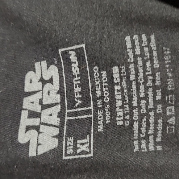 STAR WARS Black Graphic T-Shirt Size XL - Picture 3 of 5